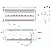 Аварийная подсветка ДПА 5030-1 1ч постоянный IP20