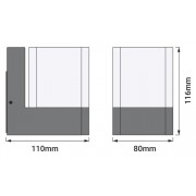 Светодиодный настенный светильник Smart Outd WiFi CUBE WALL RGB W DG
