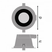 DL COMFORT DN130 13W/3CCT 60DEG WT