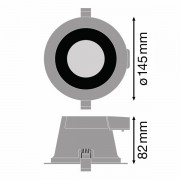DL COMFORT DN130 13W/3CCT 60DEG WT