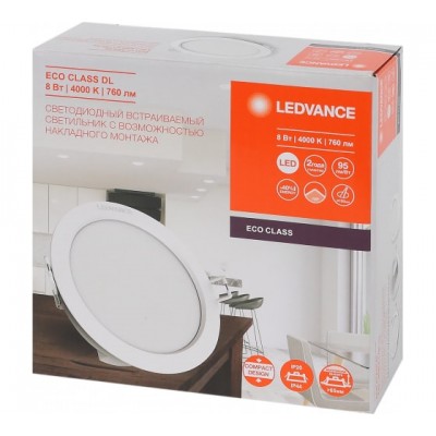 Даунлайт DL ECO Class 8W 840 WT IP44 Даунлайт DL ECO Class 8W 840 WT IP44