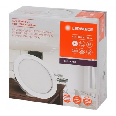 Даунлайт DL ECO Class 8W 865 WT IP44 Даунлайт DL ECO Class 8W 865 WT IP44