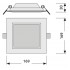 Даунлайт DL Slim SQUARE 155 12W 6500K WT Даунлайт DL Slim SQUARE 155 12W 6500K WT