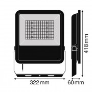 Прожектор FL AREA 105W/840 Asym 48x92 BK
