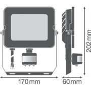 Прожектор FL COMP SEN V 50W 840 SYM 100 BK
