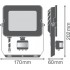 Прожектор FL COMP SEN V 50W 840 SYM 100 BK Прожектор FL COMP SEN V 50W 840 SYM 100 BK