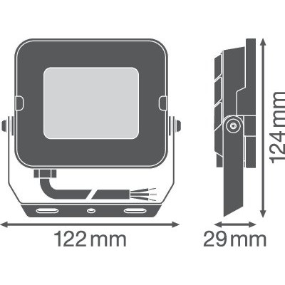 Прожектор FL COMP V 20W 830 SYM 100 WT Прожектор FL COMP V 20W 830 SYM 100 WT