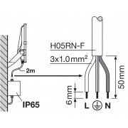 Прожектор FL PRF Asym 45x140 50W 3000K BK