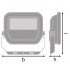 Прожектор FL PFM G3 10W/3000K SYM 100 WT Прожектор FL PFM G3 10W/3000K SYM 100 WT
