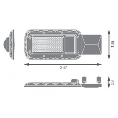Светильник URBAN Lite M 50W 865 IP65 Gy Светильник URBAN Lite M 50W 865 IP65 Gy